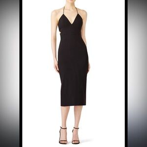 Fame and Partners | Dresses | Fame And Partners Chrisley Jacquard Halter  Dress | Poshmark